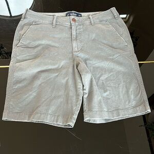 Men’s Hollister Classic Fit Shorts Epic Flex W33 Grey Color 9” Cargo